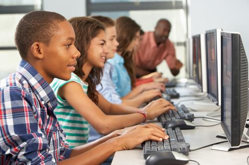 Students at Computers Students at Computers