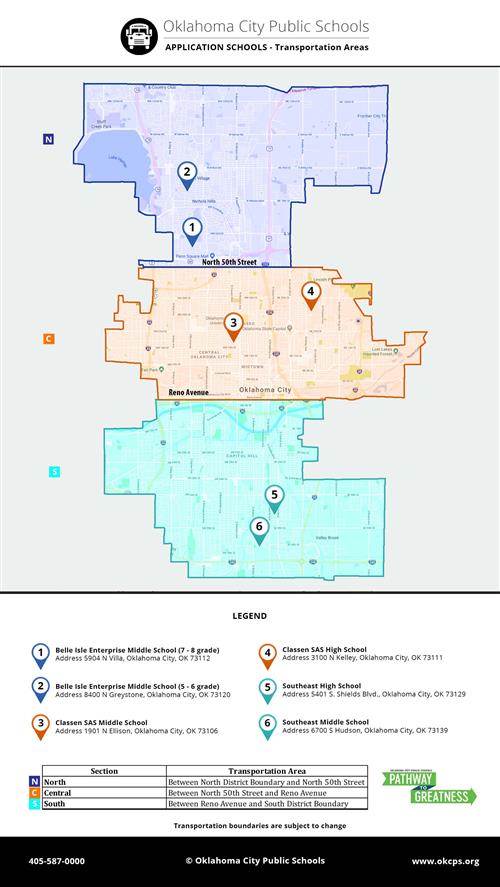 transportation zone map 