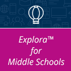 Explora for Middle Schools Button 