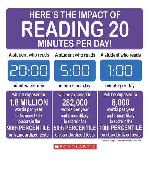 reading 20 minutes