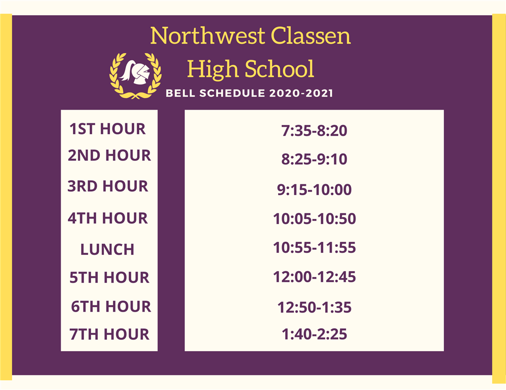 General Information / Bell Schedule